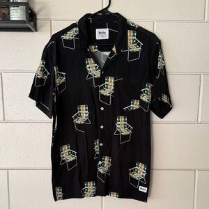 Duvin Black Lawn Chair Men's Party Shirt